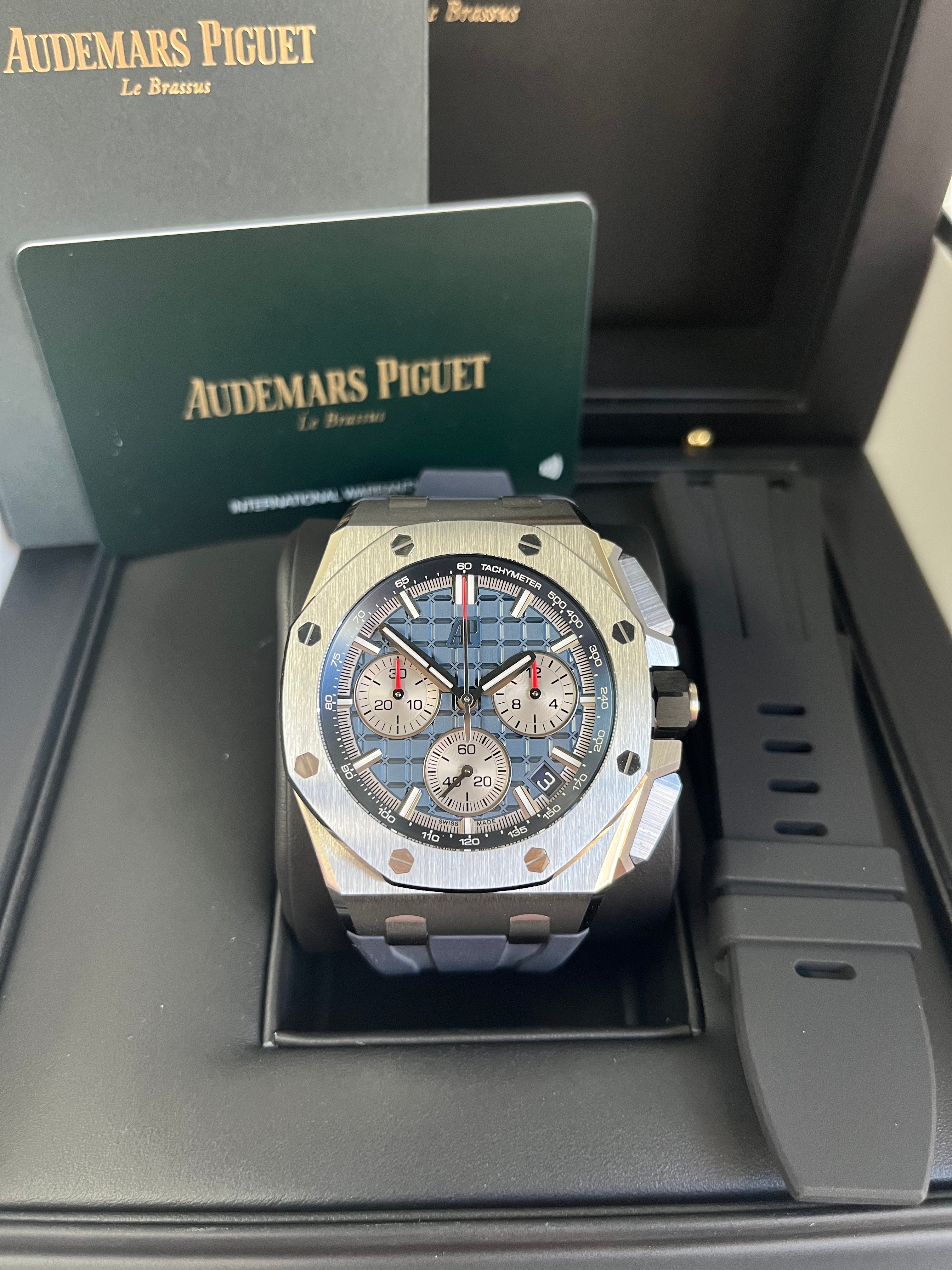 Audemars Piguet Royal Oak Offshore 43mm Titanium Watch (Ref#26420TI.OO.A027CA.01) - Luxury Men's Sports Chronograph for Business & Formal Occasions