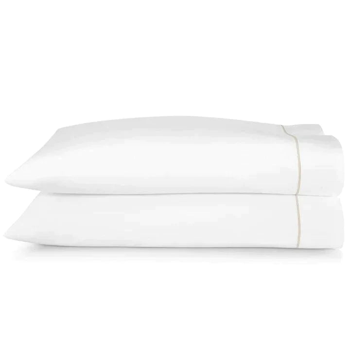 Luxury Embroidered Percale Pillowcases Set of 2 - 100% Cotton Hotel Quality Bedding for Ultimate Comfort - Perfect for Master Bedroom, Guest Room & Home Decor