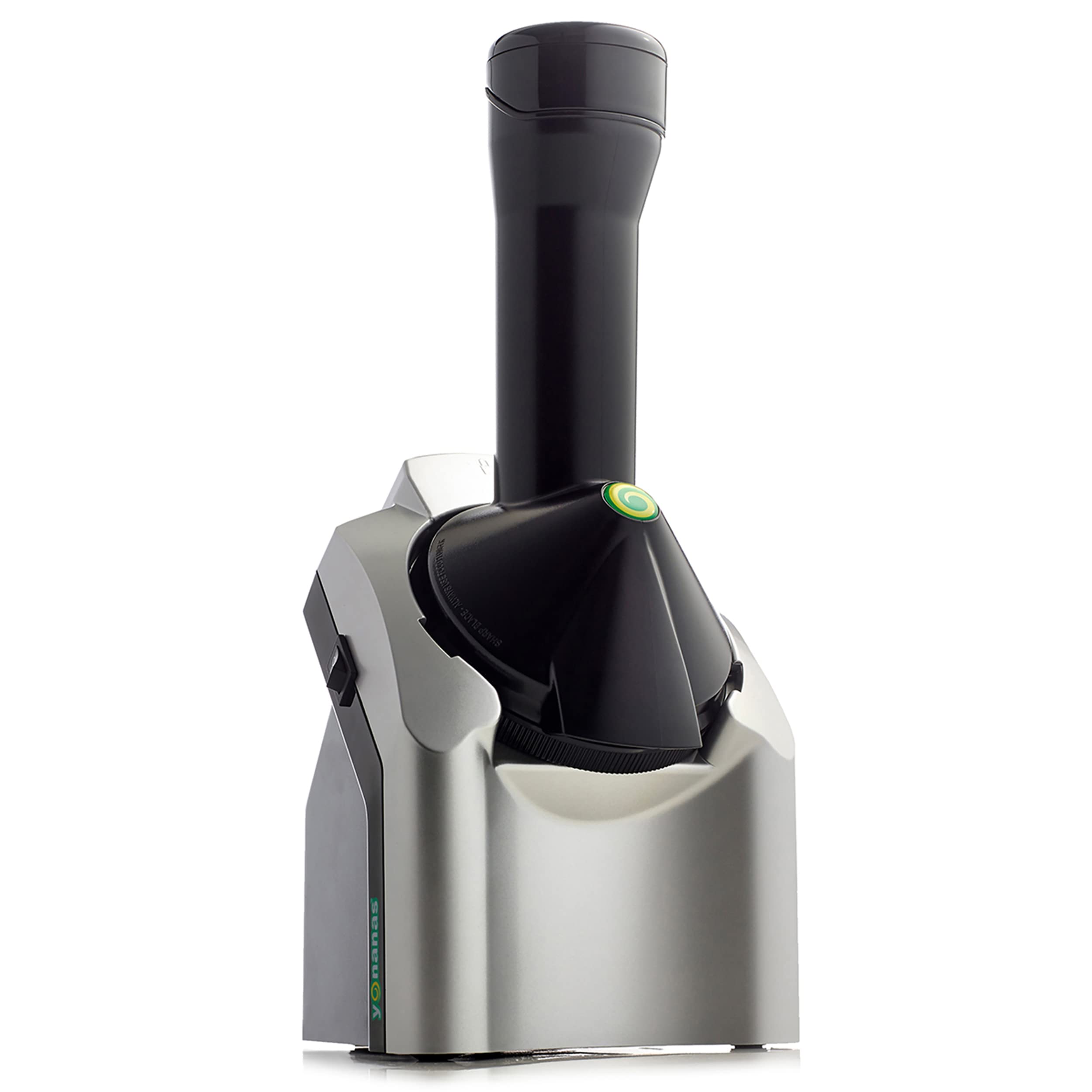 Yonanas 200-Watt Vegan Ice Cream Maker - Dairy-Free Frozen Dessert Machine with 36 Recipes, Silver | Healthy Fruit Soft Serve for Smoothies, Desserts & Kids Snacks