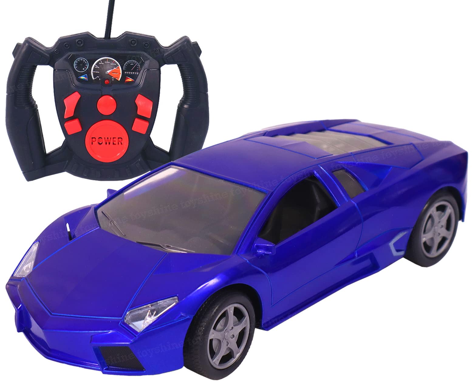 Toyshine 1:16 Champion Scale Remote Control RC Car - High Speed Fast Racing Toy for Kids & Adults, Blue - Perfect for Indoor & Outdoor Play, Racing Competitions, Birthday Gifts