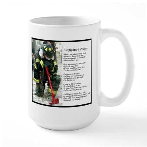 White - Old Version Firefighter Prayer Mugs