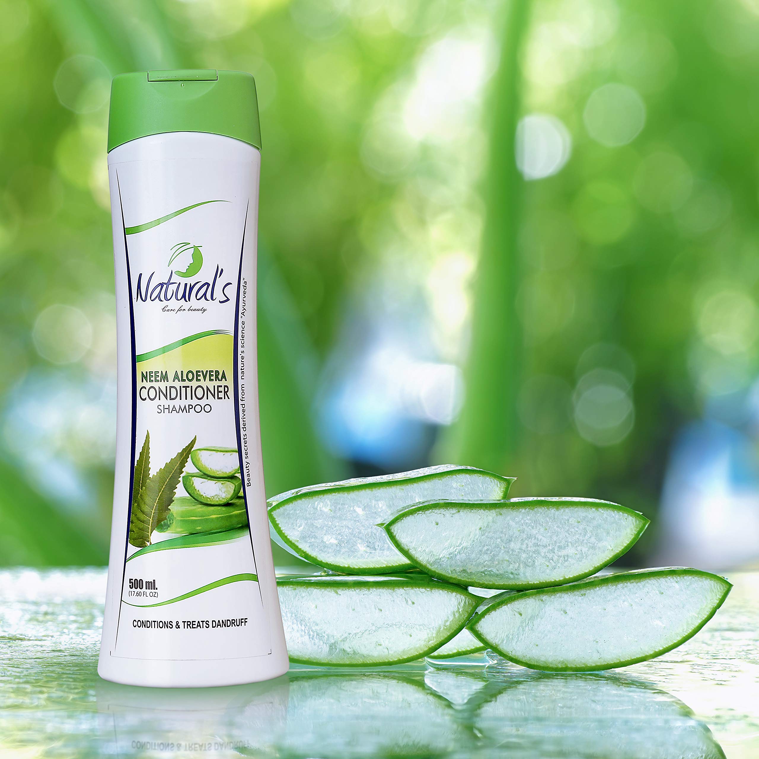 Natural Neem & Aloe Vera Shampoo & Conditioner for Hair Growth | Controls Hair Fall | Moisturizes Dry & Frizzy Hair (500ml) - Perfect for Daily Hair Care & Scalp Nourishment