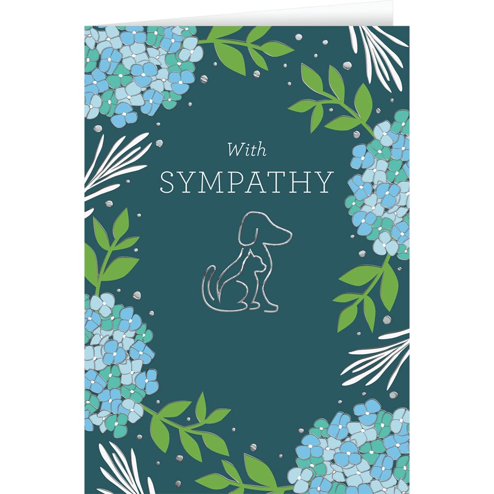 25 Personalized Pet Sympathy Cards with Foil-Lined Envelopes - Memorial Gifts for Dog, Cat & Beloved Pets - Perfect for Pet Loss Condolences, Funerals & Healing Support (Business or Personal Use)