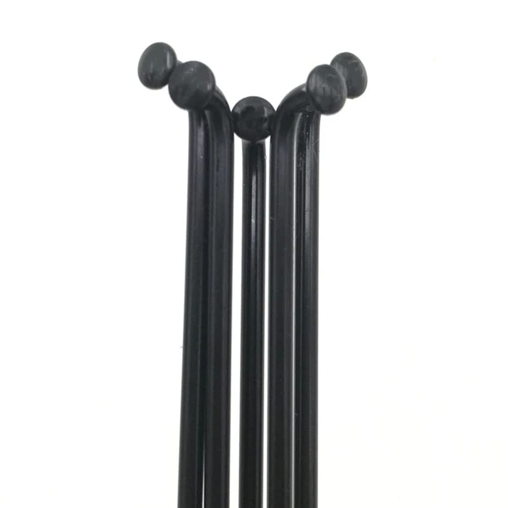 12G Carbon Steel Bicycle Spokes - 2.5mm Diameter J-Bend Spokes (20/40 Pcs) with 12mm Nipples - Compatible with E-Bikes, Motorcycles & Tricycles - Perfect for Wheel Repair, Custom Builds and Off-Road Cycling