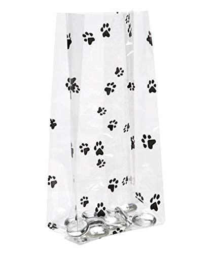 500 Biodegradable Dog Waste Bags with Paw Prints - 3.5