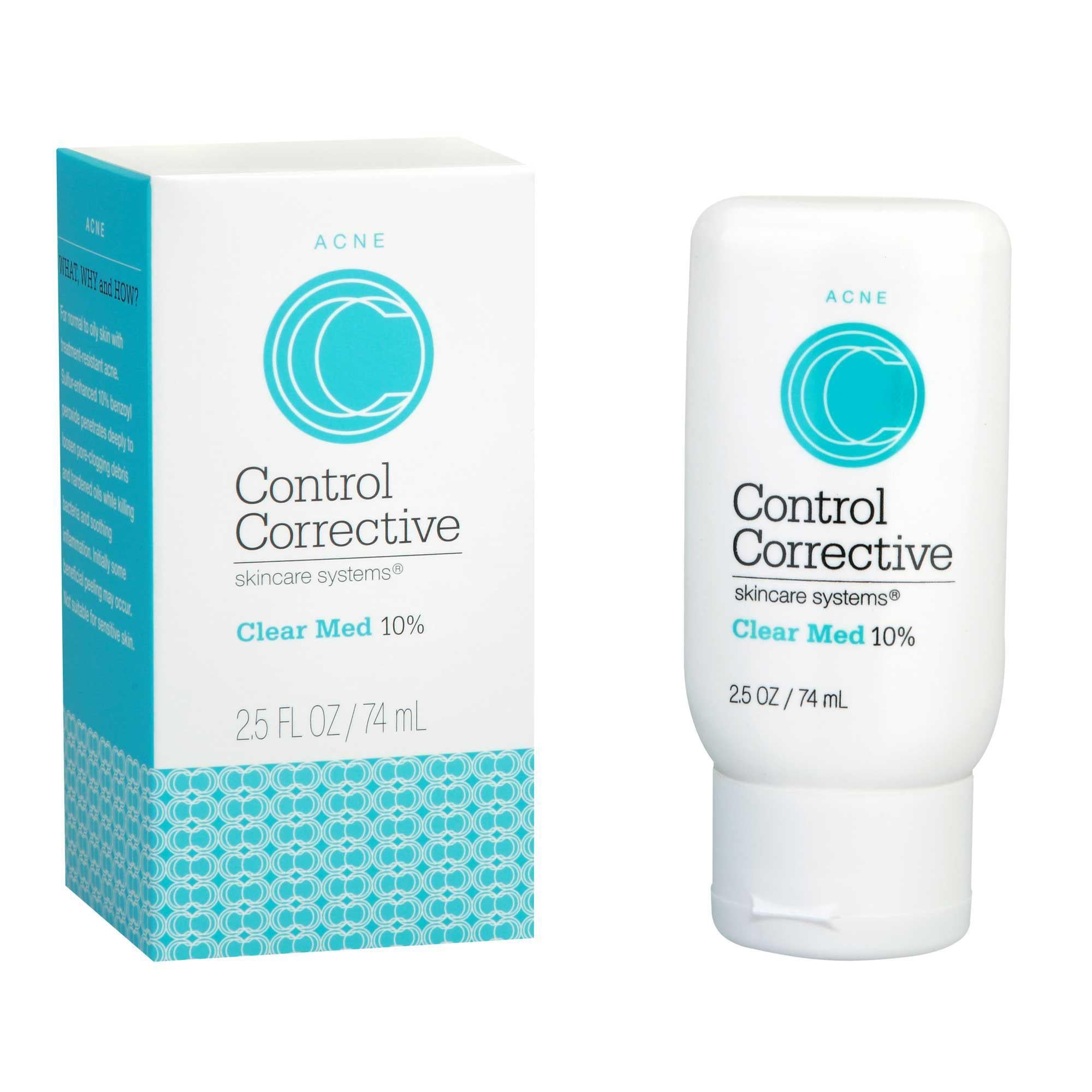 Control Corrective Clear Med 10% Acne Treatment, 2.5 fl oz - Gentle & Effective Solution for Acne-Prone Skin | Perfect for Daily Skincare Routine & Teenage Acne Care