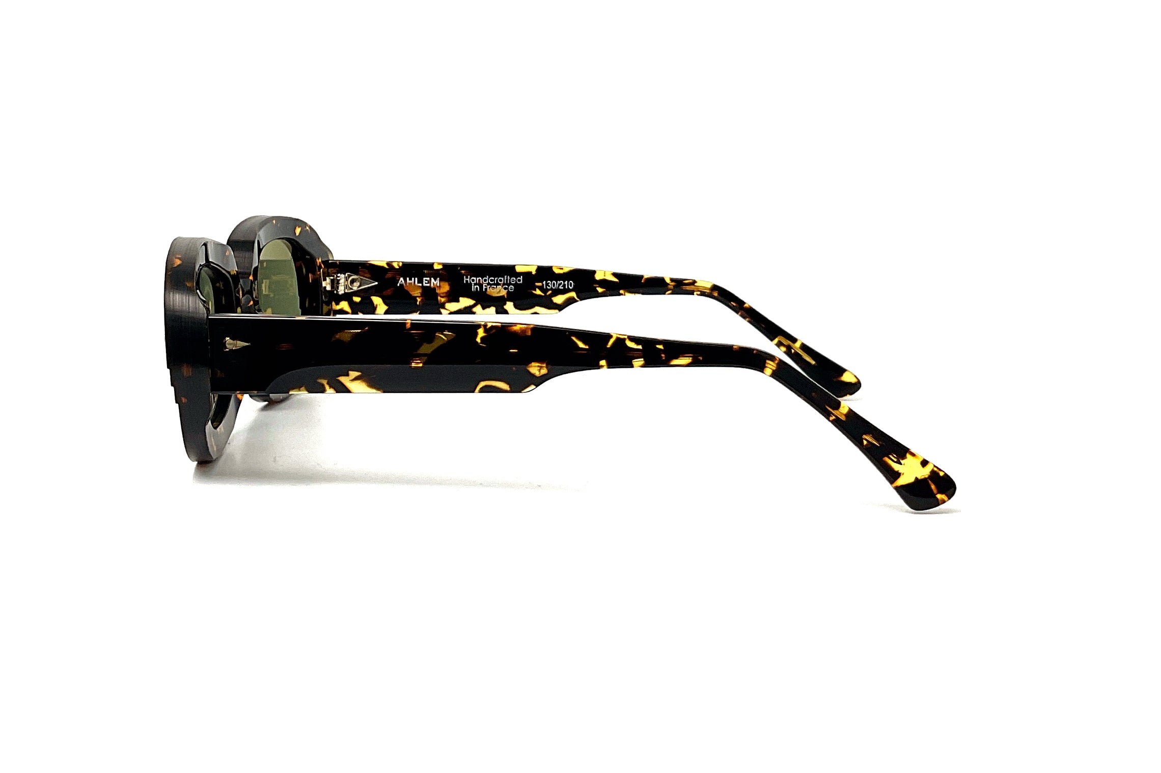 Ahlem Lombards Yellow Tortoise Sunglasses - UV Protection Polarized Lenses for Women & Men - Perfect for Beach, Driving & Outdoor Activities