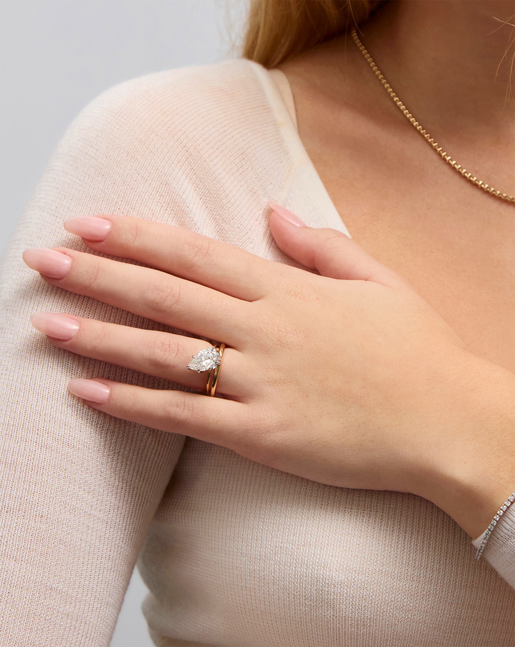 2mm Cloud Band Ring with Genuine Birthstone - Elegant Stackable Jewelry for Everyday Wear & Special Occasions