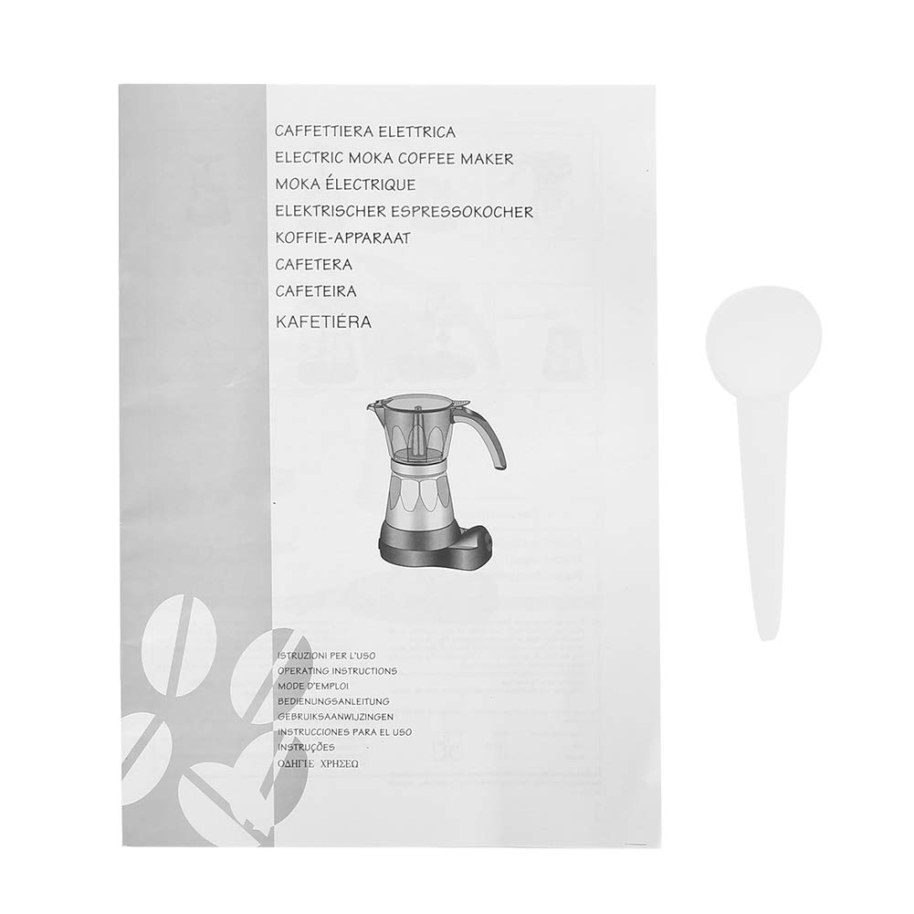 Italian Coffee Maker 300ml - Electric Mocha Pot for Home & Office