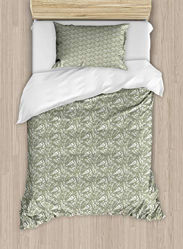 Sage Green and White