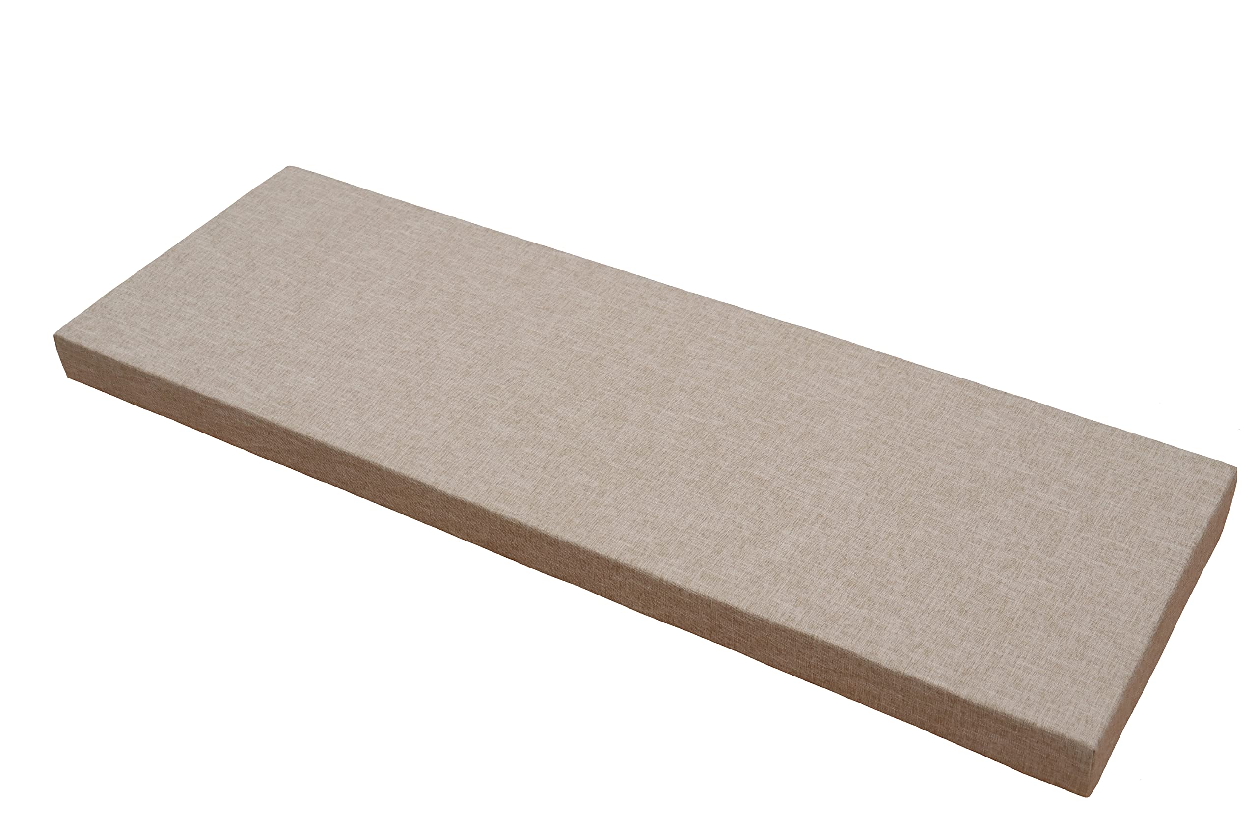 Washable Non-Slip Shoe Bench Cushion Pad - Farmhouse Style Chair Pads for Entryway, Mudroom & Shoe Rack (Khaki, Customizable) - Perfect for Home Organization & Comfortable Seating