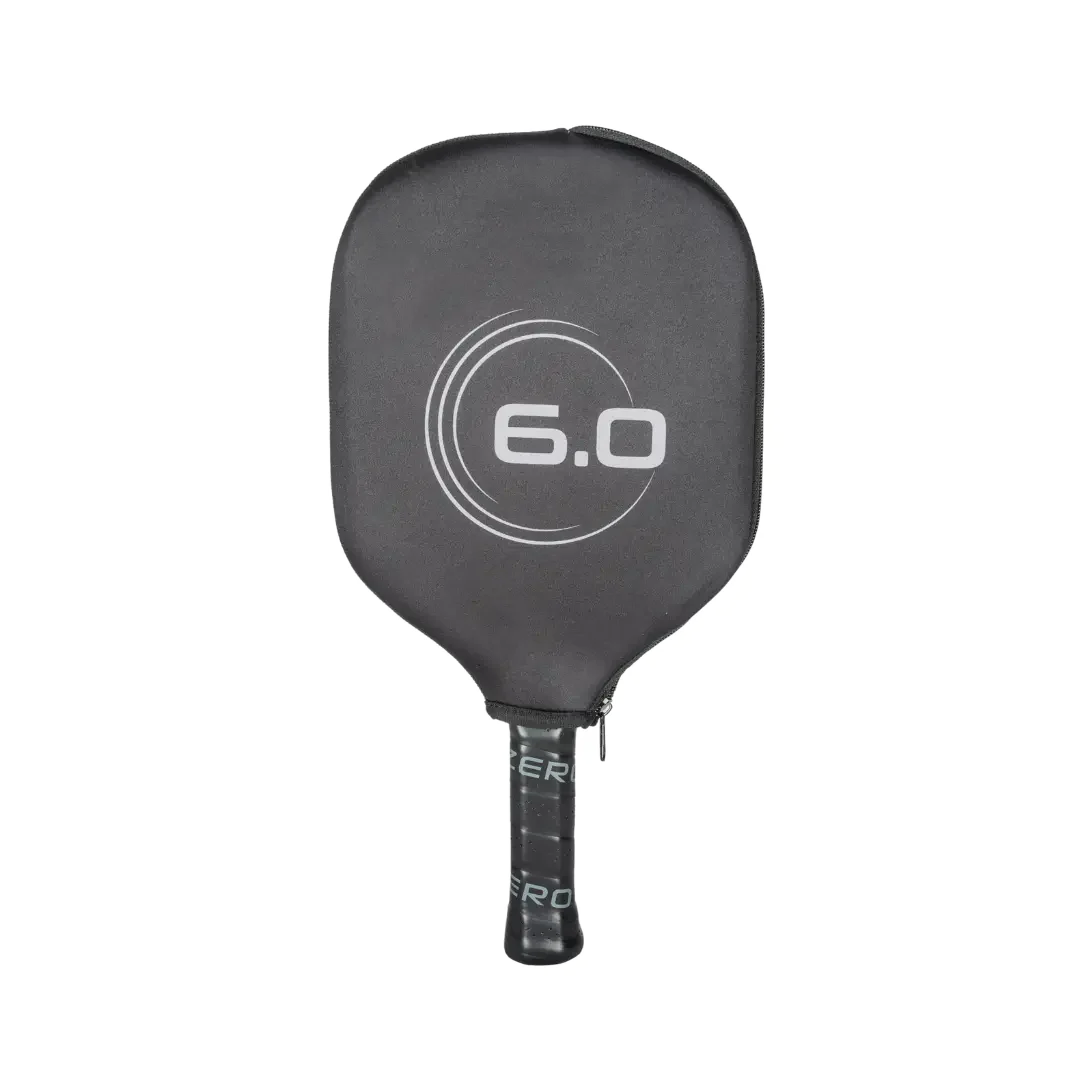 Six Zero Double Black Diamond 16mm Premium Pickleball Paddle - Professional Carbon Fiber Surface for Enhanced Spin & Control - Perfect for Competitive Play & Tournament Use