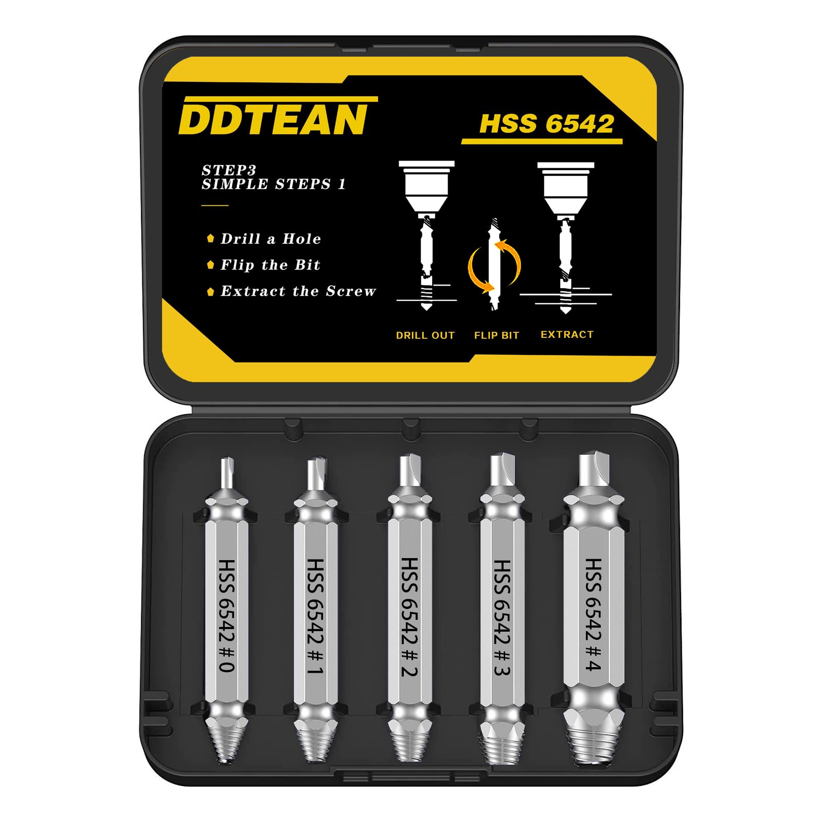 Best Screw Extractor Set for Men - Premium Tools for DIY & Home Repair - Perfect Gift for Dad, Husband, Handymen - Great Stocking Stuffer & Christmas Present for Men & Women - Ideal for Automotive, Woodworking & Household Fixes