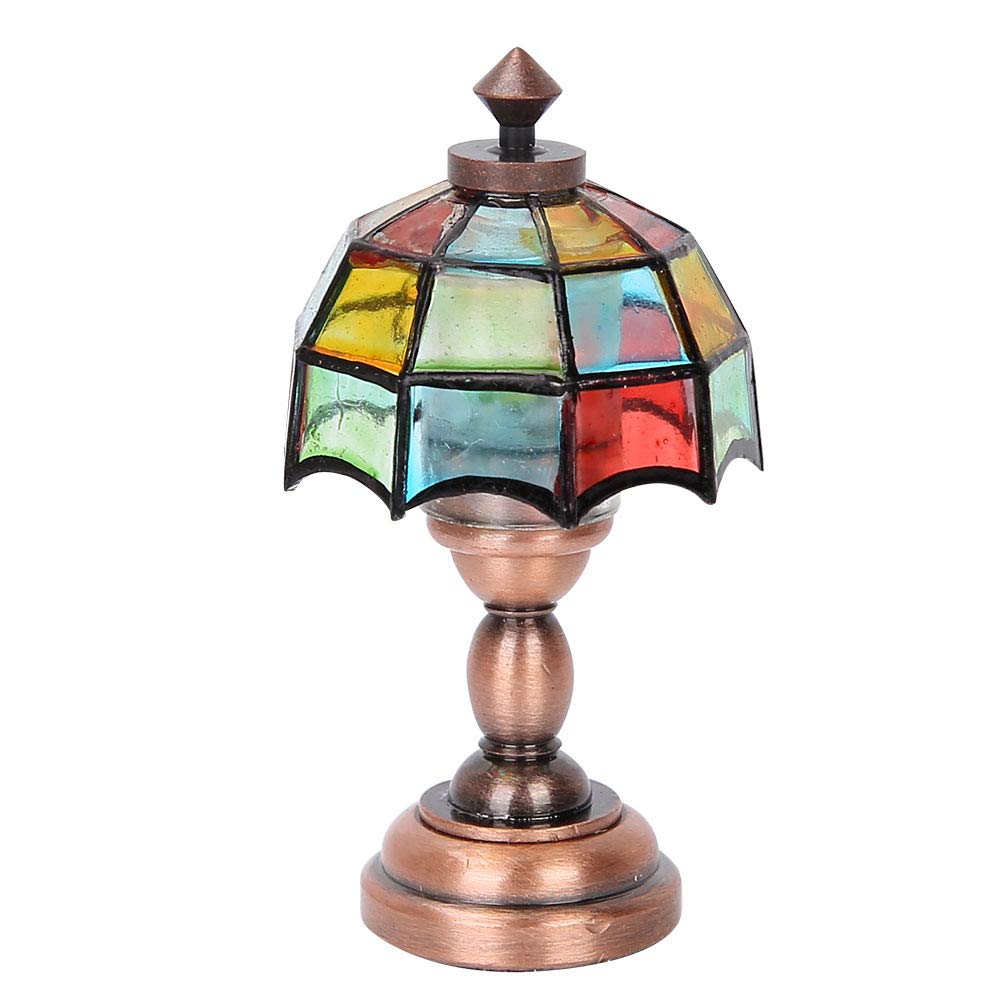Tabpole 1:12 Scale Mini LED Desk Lamp - Functional Dollhouse Lighting for DIY Miniature Furniture & Room Decor | Perfect for Dollhouse Bedrooms, Living Rooms & Model Displays