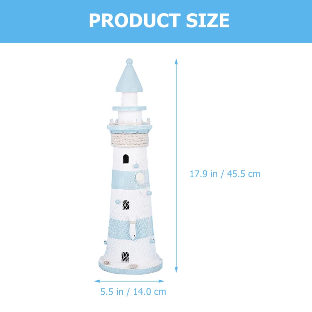 KESYOO Lighthouse Ornaments - Mediterranean Style Lighthouse Decor for Home, Office & Study Room | Elegant Desktop Decoration & Partition Decor | Perfect for Coastal, Nautical & Beach Theme Decorating