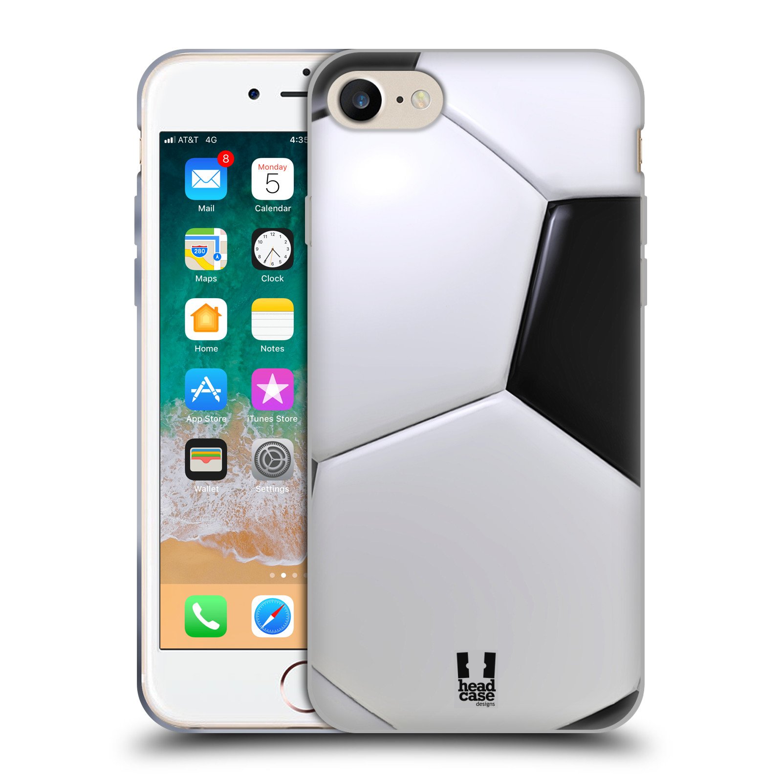 Soccer Ball Design Soft Gel Phone Case Compatible with Apple iPhone 7/8/SE (2020 & 2022) - Protective Cover for Sports Fans & Soccer Enthusiasts - Perfect for Game Days, Training Sessions & Everyday Use