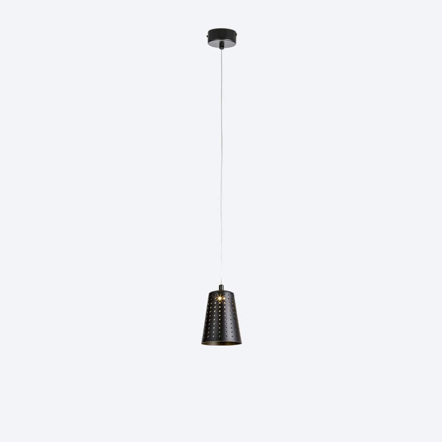 CATERPILLAR 1 LED Pendant Light with Yosh Shade - Modern Industrial Lighting for Dining Room, Kitchen Island & Bar Decor