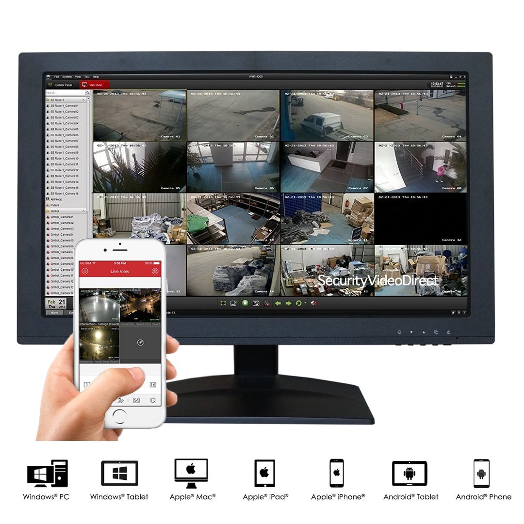 4 Channel Hybrid HD 5-in-1 DVR/NVR Security System with Motion Detection, Remote Viewing & Smart Alerts - Home & Business Surveillance Solution