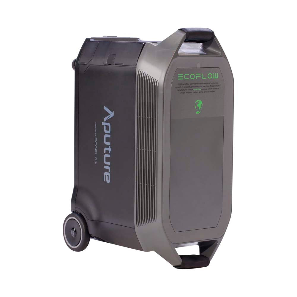 Aputure EcoFlow DELTA Pro 3600W Portable Power Station - Solar Generator for Home Backup, Camping & Outdoor Adventures (Black)
