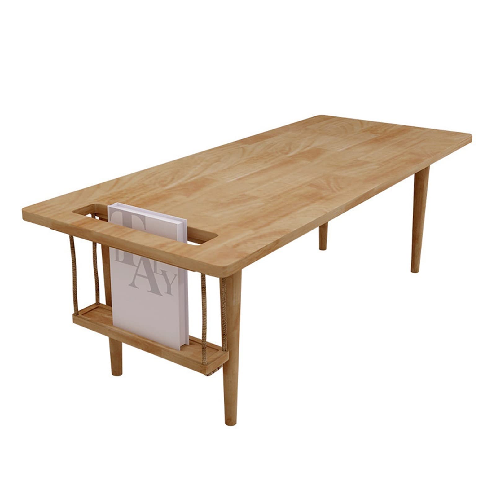 Modern Minimalist Nordic Coffee Table - Simple Design Small Apartment Living Room Furniture, Low Tea Table & Sofa Side Table for Reading | Perfect for Compact Spaces, Home Office & Lounge Areas