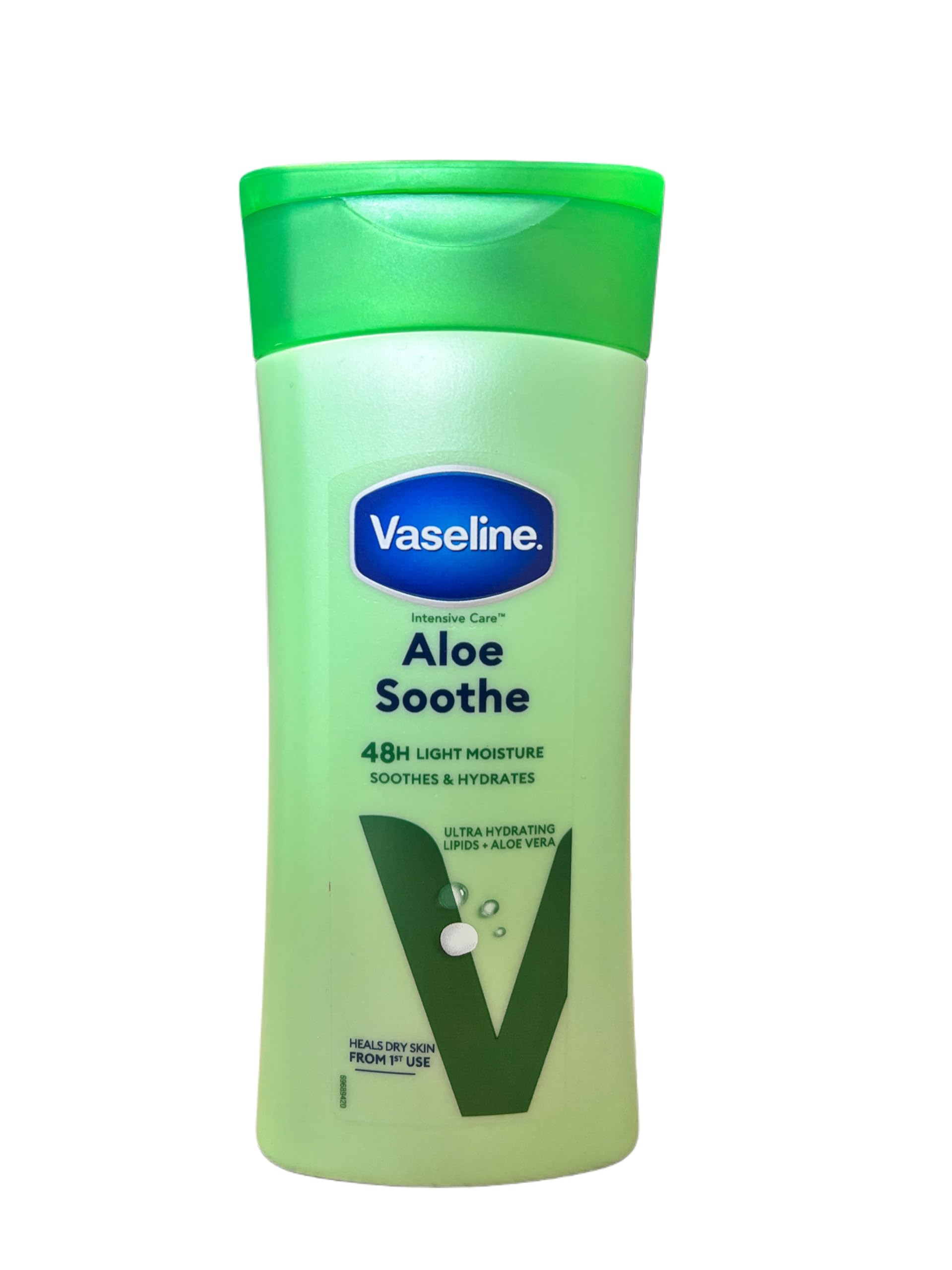 Vaseline Aloe Soothe Body Lotion Trio Pack - 3 x 200ml - Hydrating & Soothing Dry, Cracked Skin - Perfect for Daily Moisturizing & After-Sun Care