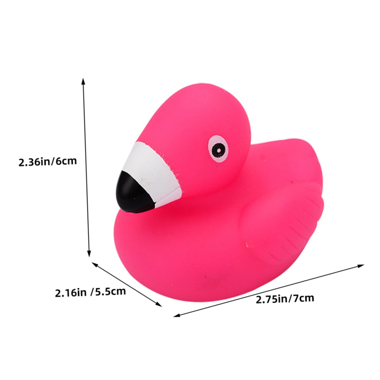 48 Pcs Flamingo Bath Toys for Kids - Non-Toxic Vinyl Water Play Toys for Bathtub, Pool & Beach Fun - Safe Rosy Pink Floating Ducks for Toddlers & Babies