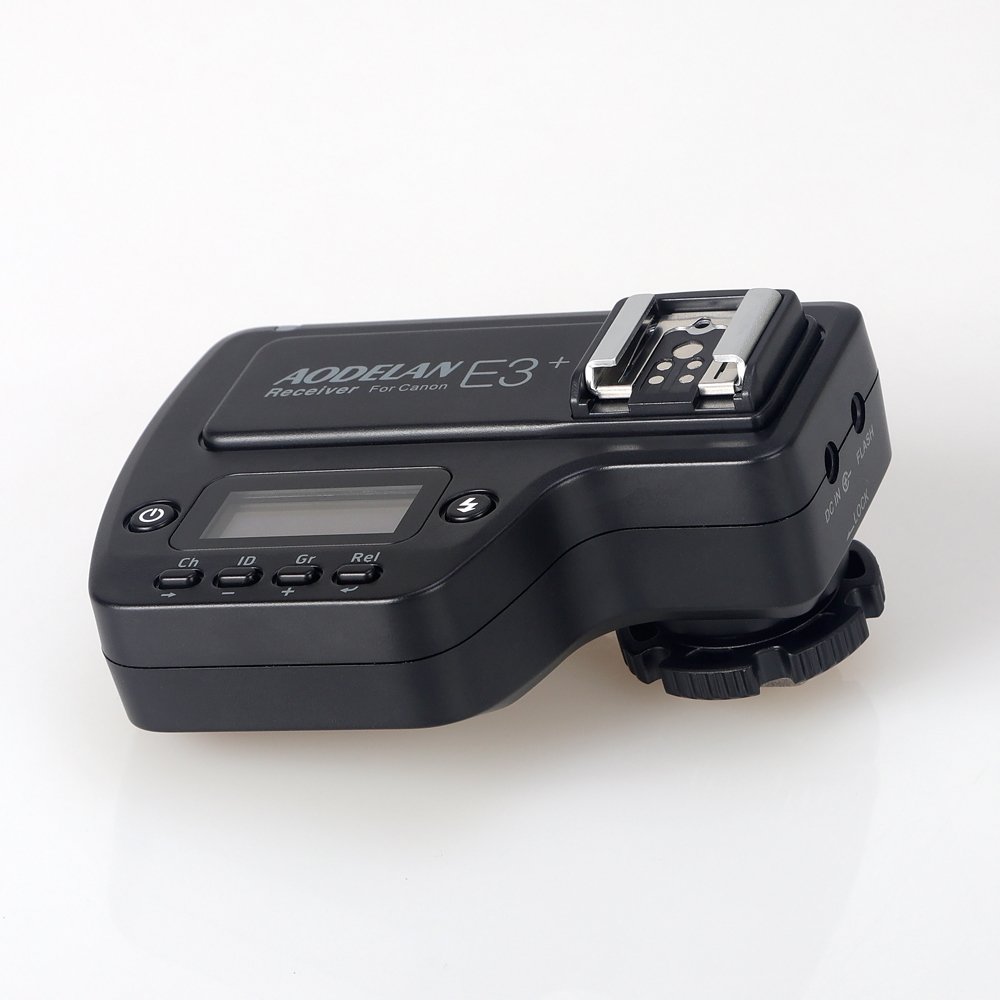 AODELAN E3+ Flash Speedlite Receiver Flash Trigger for Canon 600EX-RT, 600EX II-RT, 430EXIII-RT, ST-E3-RT | Wireless Flash Trigger for Canon Speedlites | Perfect for Studio Photography, Wedding & Event Shooting