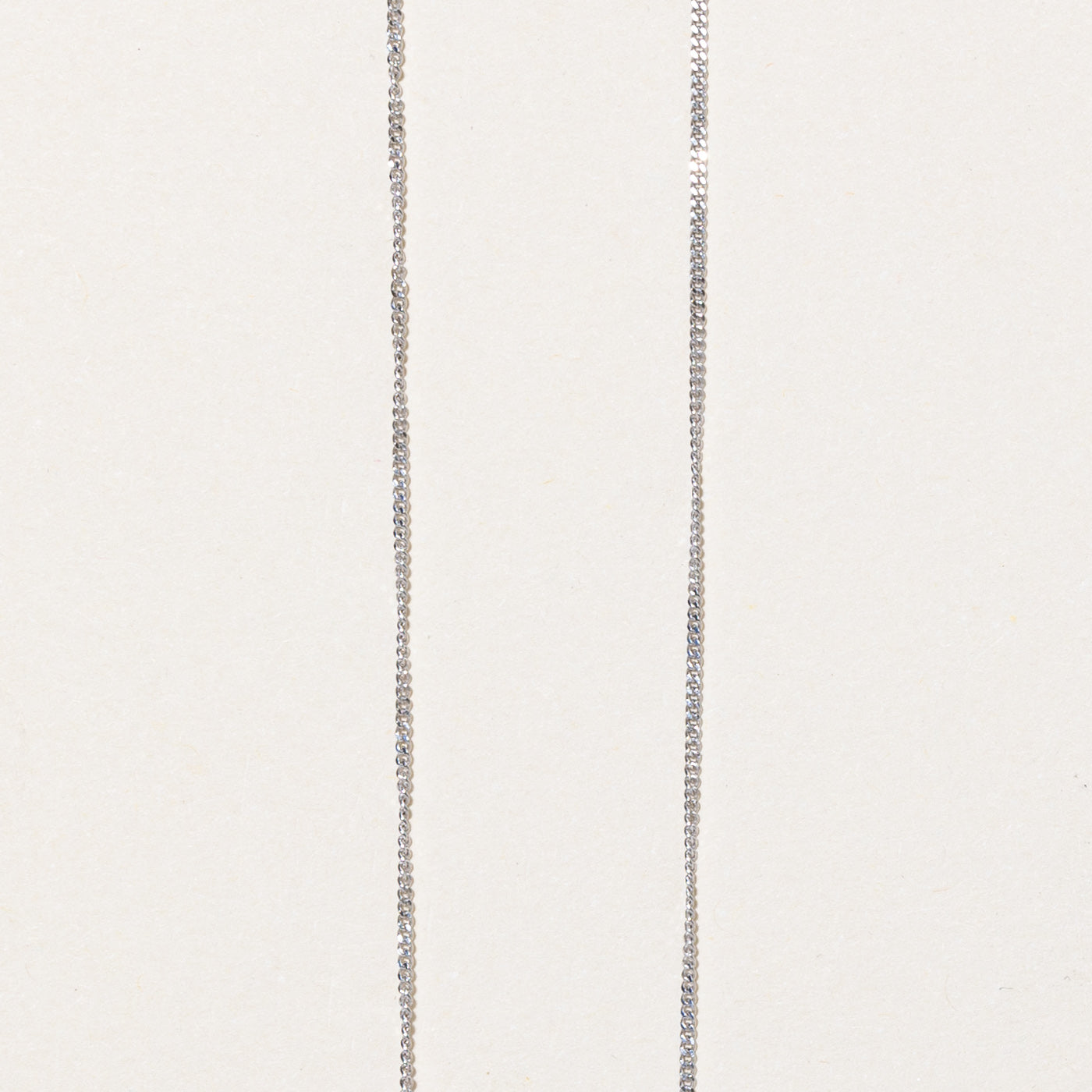 14K White Gold Curb Link Chain - 16 Inch Classic Unisex Necklace for Women & Men | Perfect for Everyday Wear, Gifts & Special Occasions