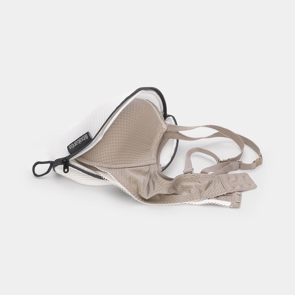 Bra Wash Bag White & Grey - Delicate Lingerie Laundry Protector for Washing Machine - Perfect for Travel, Gym & Everyday Use