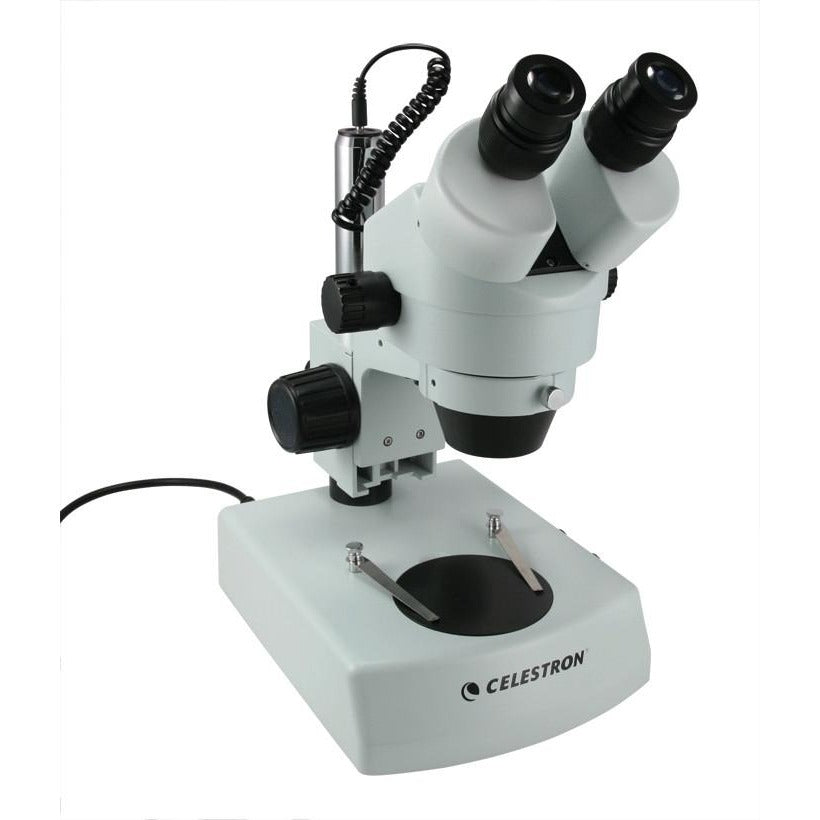 Professional Stereo Zoom Microscope for Electronics Repair, Jewelry Making & PCB Inspection - High-Precision Magnification for Hobbyists & Professionals