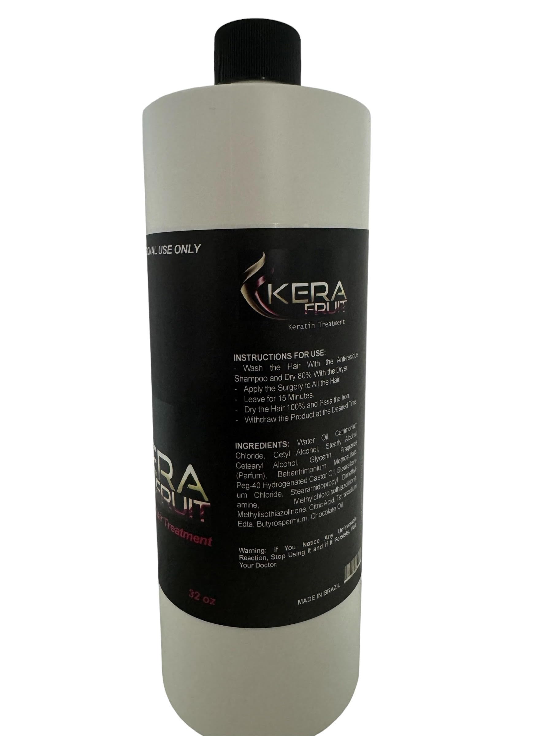 Keratin Kera Fruit Chocolate Shampoo 1 Liter - Deep Conditioning & Hair Repair for Dry, Damaged Hair - Salon Quality Keratin Treatment at Home