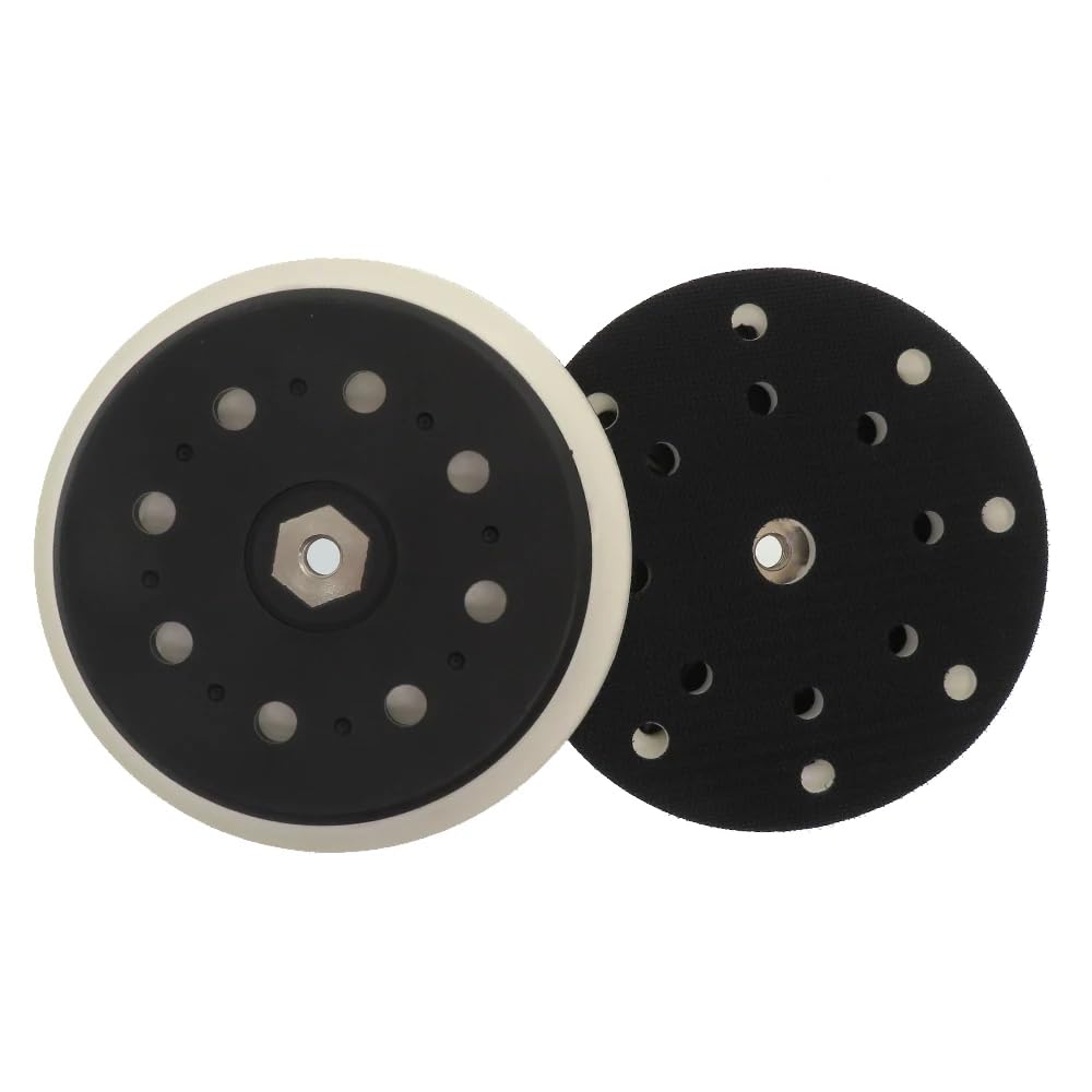 6 Inch 150mm Sanding Pad with M10 Thread Backing Plate - 17 Hole Hook & Loop Disc for Sandpaper, Polisher, Grinder & Drill - Perfect for Woodworking, Metal Polishing & DIY Projects