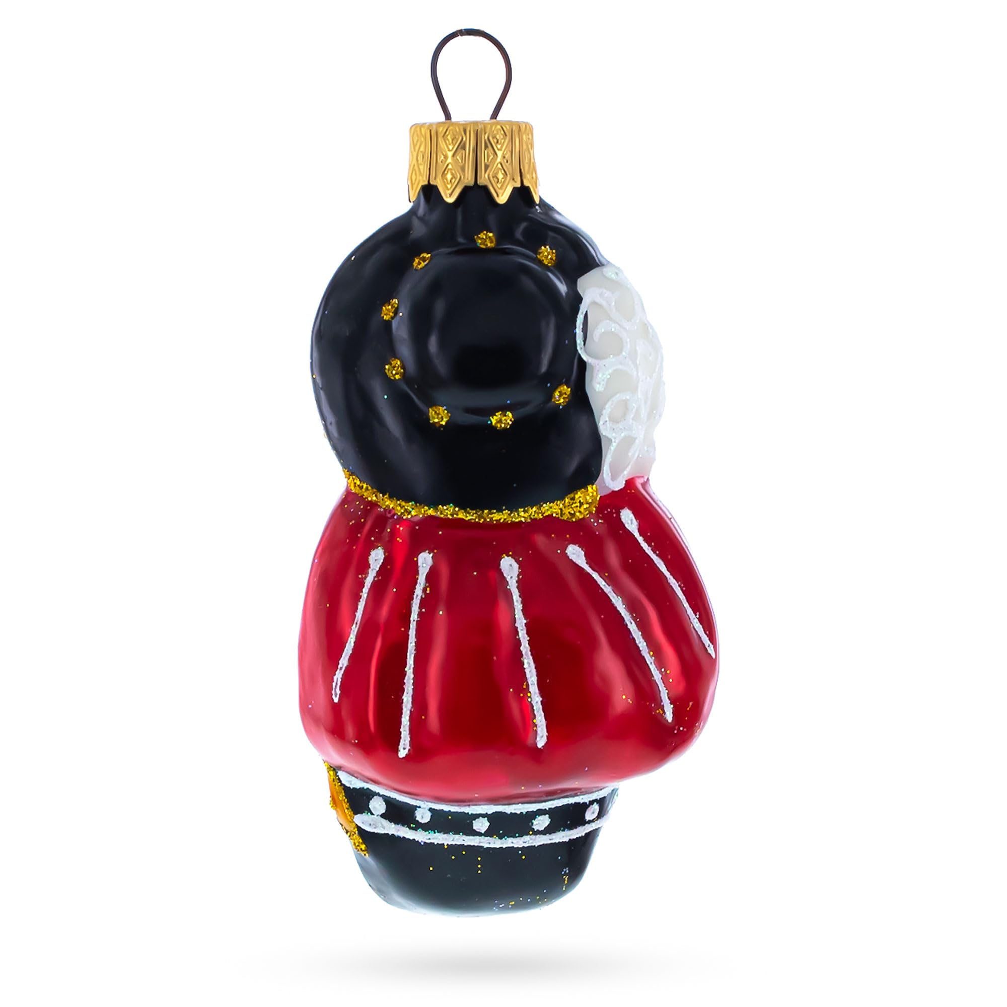 Mini Glass Christmas Ornament - Musketeer Mouse Design for Holiday Tree Decorations | Perfect for Xmas Gifts, Home Decor & Festive Party Decorations