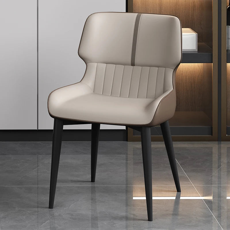Premium Genuine Leather Dining Chair - Ergonomic Design for Ultimate Comfort - Perfect for Home, Restaurant & Office Use