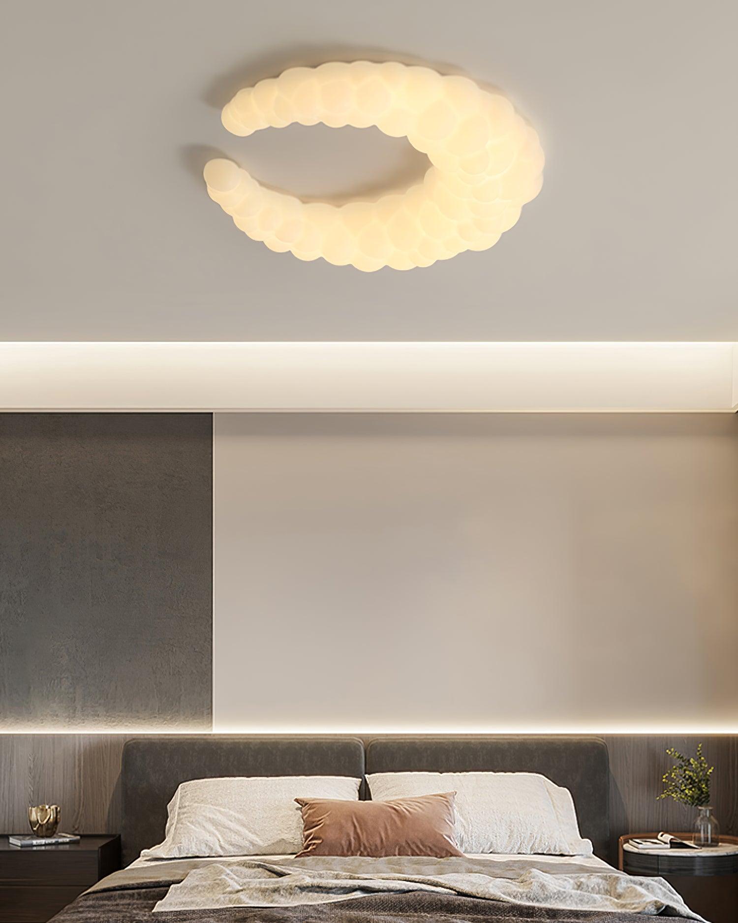Avir Modern LED Ceiling Lamp - Energy Efficient Dimmable Light Fixture for Living Room, Bedroom, and Dining Room - Perfect for Home Decor and Ambient Lighting