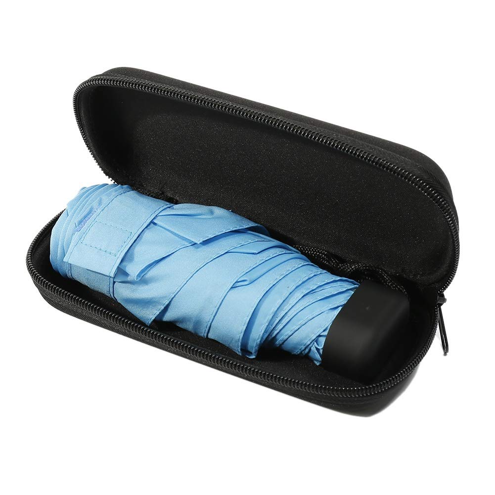 Renococo Mini Pocket Umbrella - Compact Windproof & Waterproof Folding Travel Umbrella with Carrying Case | Perfect for Commuting, Hiking, and Outdoor Adventures