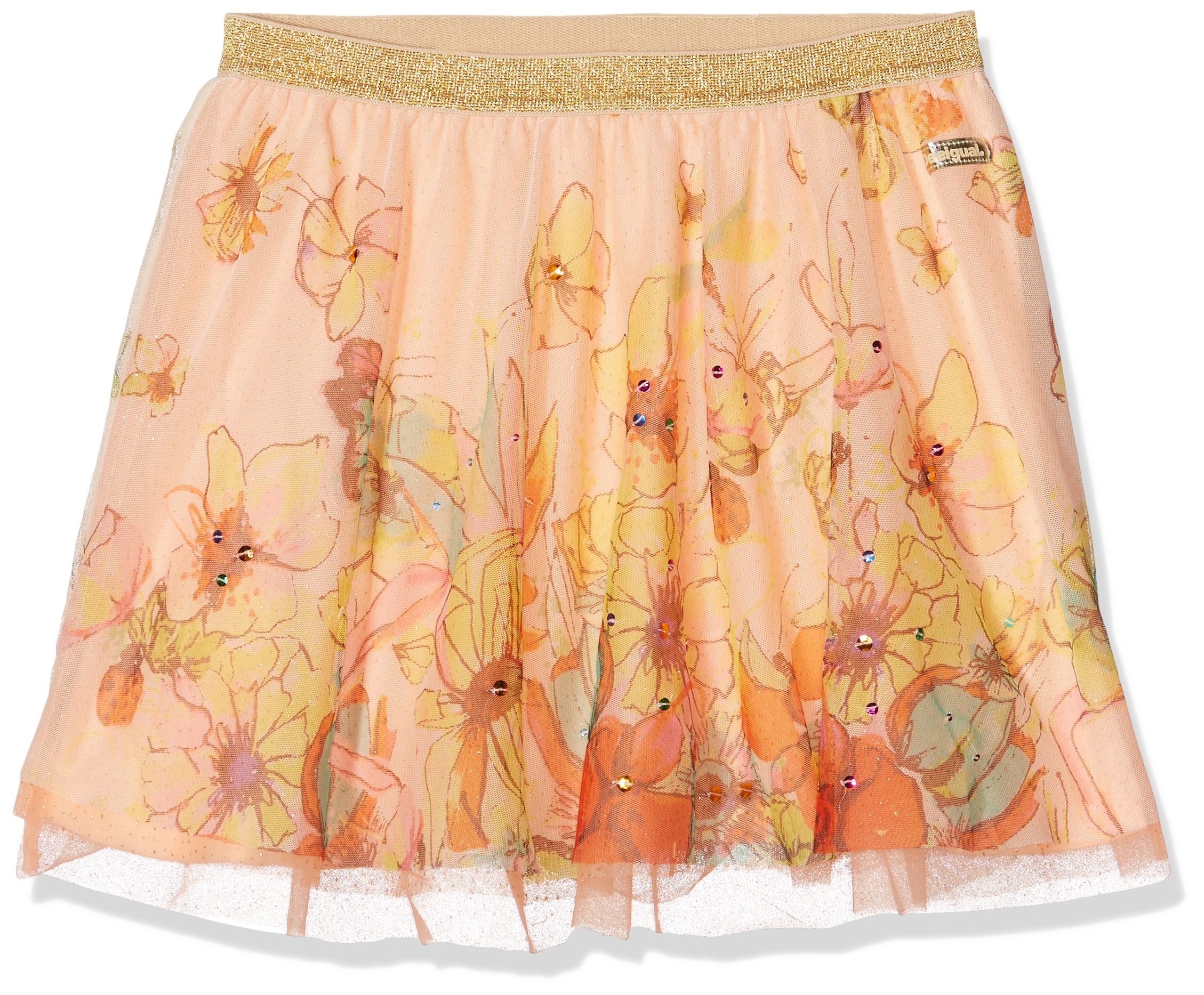 Desigual Toddler Girls' Fal_aiguafreda Skirt - Cute Floral Print Summer Skirt for Baby Girls | Perfect for Playdates, Beach Outings & Family Photos