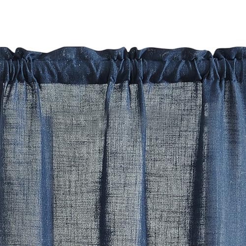 Thick Linen Indigo Blue