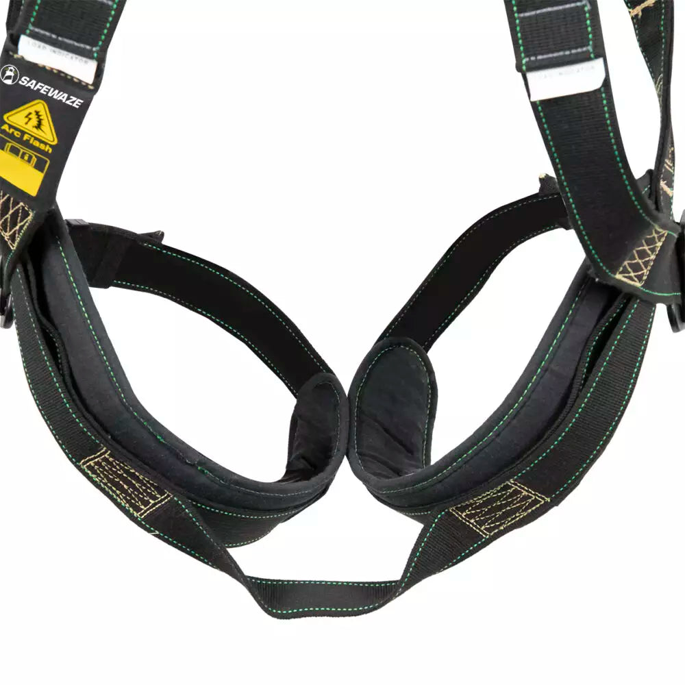 Arc Flash Full Body Harness DE 1D & DE MB Chest/Legs Protection - OSHA Compliant Safety Gear for Electrical Workers | Ideal for Utility, Construction & Industrial Use