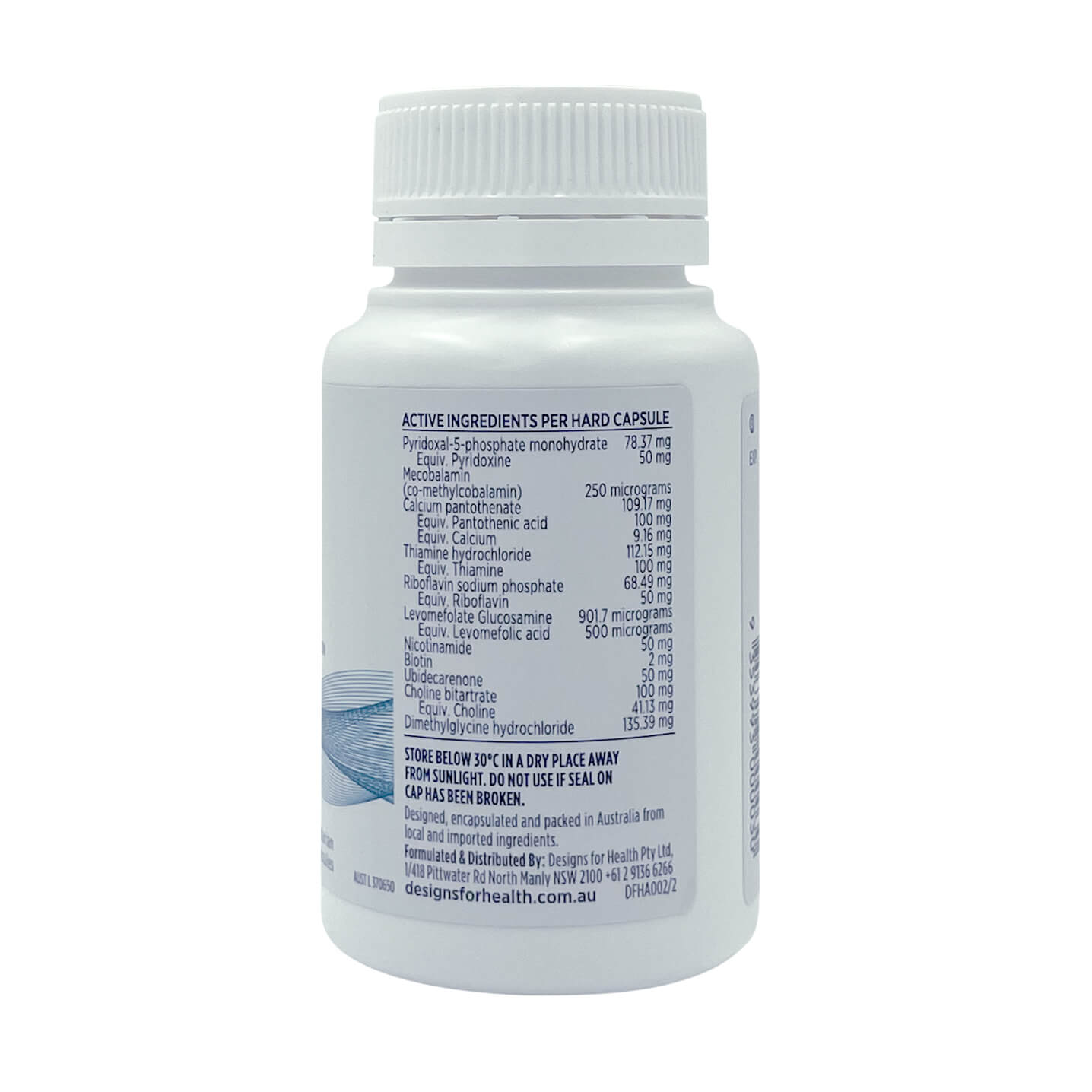 Designs For Health B Supreme - Premium Vitamin B Complex Supplement for Energy & Metabolism Support - Ideal for Active Lifestyles & Immune System Boost