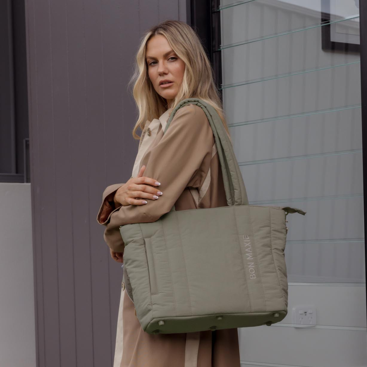 Stylish Sage Green Everyday Tote Bag for Women - Lightweight & Spacious Reusable Shopping Bag - Perfect for Work, Gym, Beach & Travel Accessories