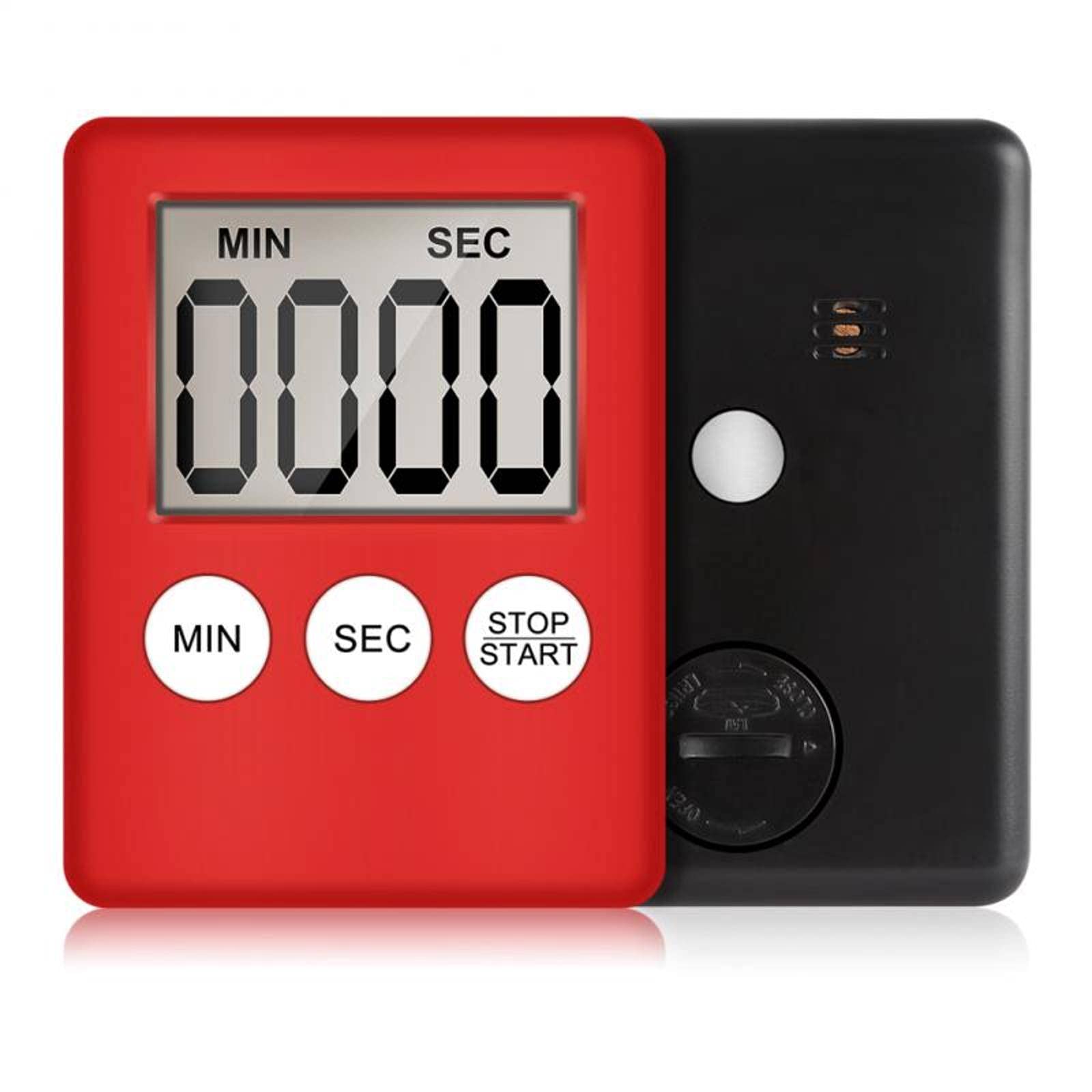 Portable LED LCD Digital Display Timer - Ultra-Thin Countdown Clock for Kitchen Baking, Cooking, Oven, Study, Exercise & Classroom Use | Perfect for Students, Teachers & Office Desk Organization