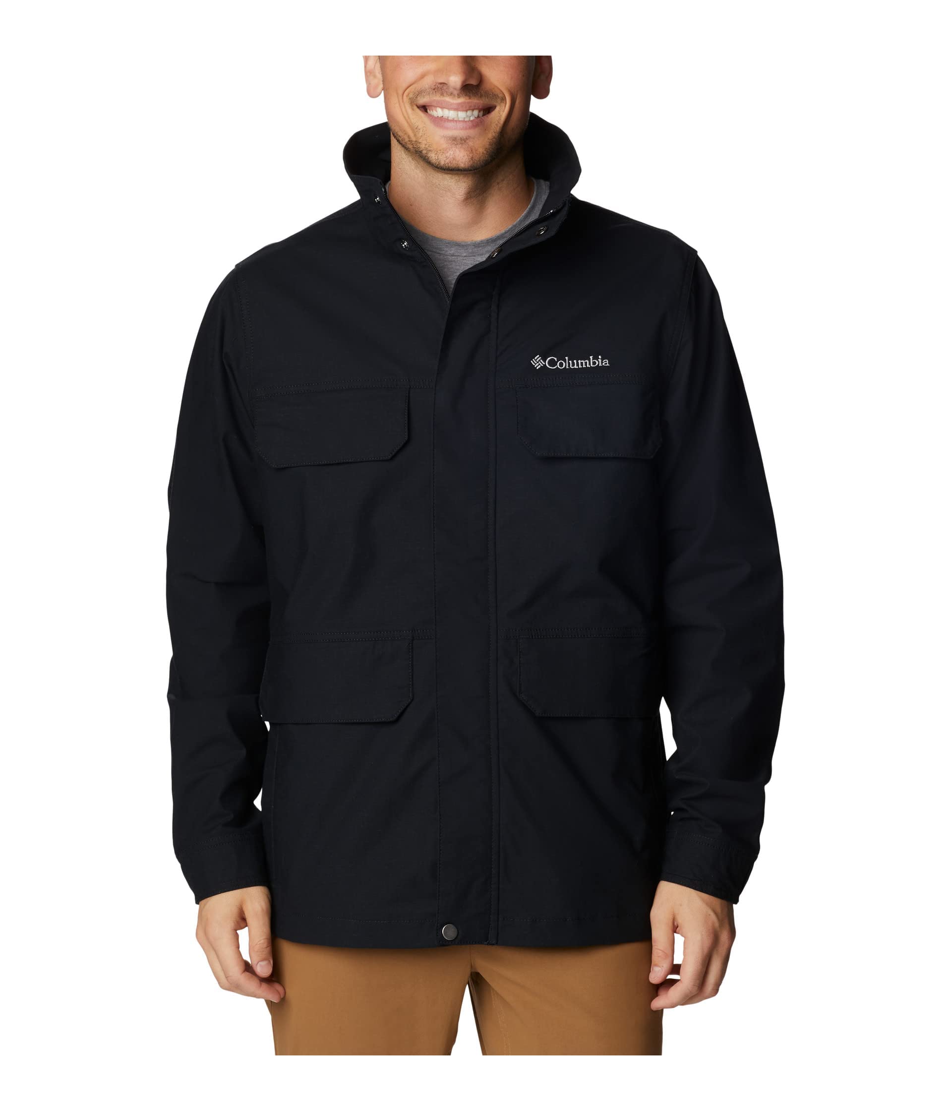 Columbia Men's Sage Lake Waterproof Jacket - Lightweight Hiking & Outdoor Raincoat for Camping, Travel & Everyday Wear