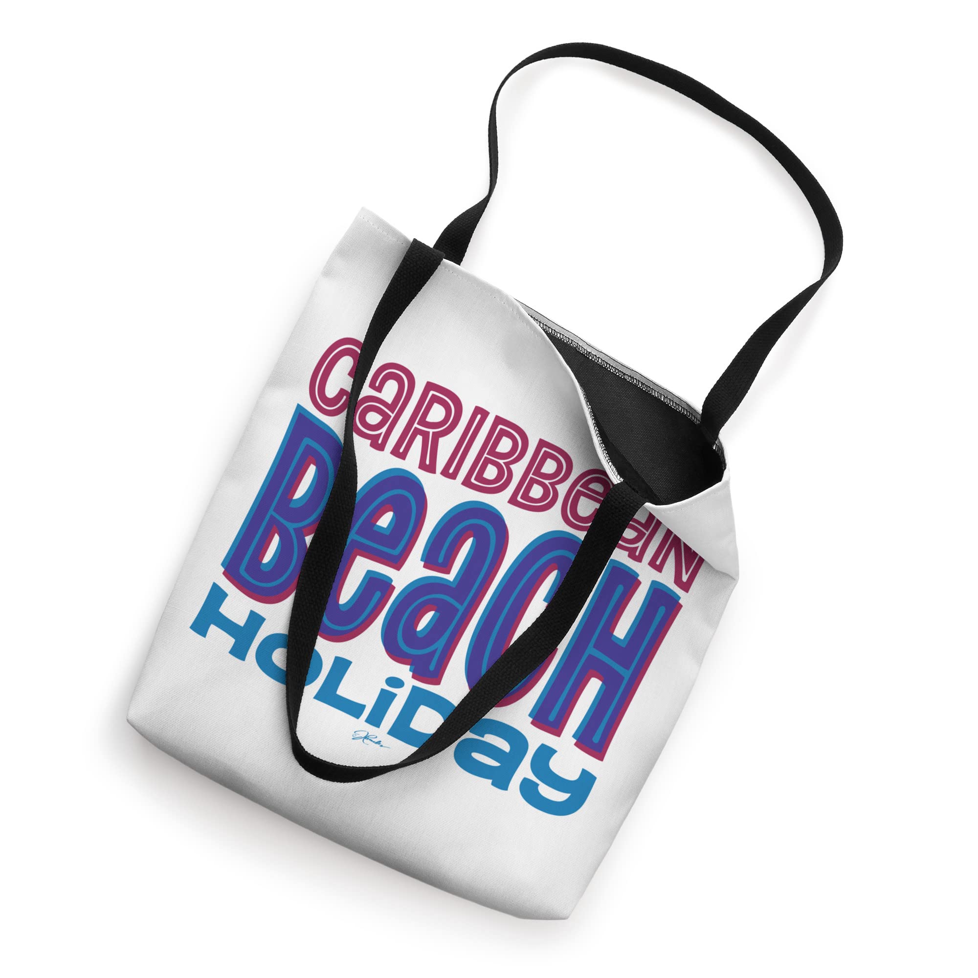 JCombs: Stylish Caribbean Beach Holiday Tote Bag - Waterproof & Spacious for Travel, Shopping, and Summer Outings