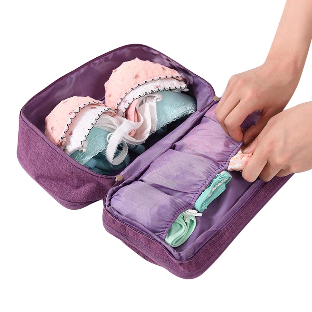 Multi-Function Travel Underwear Organizer - Portable Storage Bag for Bras, Socks & Lingerie | Packing Cube & Toiletry Bag for Vacation, Business Trips & Daily Organization