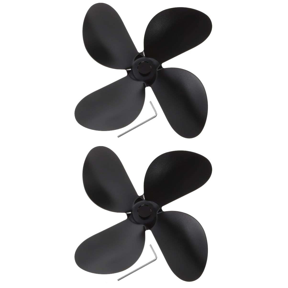 PRETYZOOM 2-Piece Fireplace Fan Blades Replacement Parts - Outdoor Ceiling Fan Accessories for Christmas Fireplace Decor, Patio, and Indoor Use