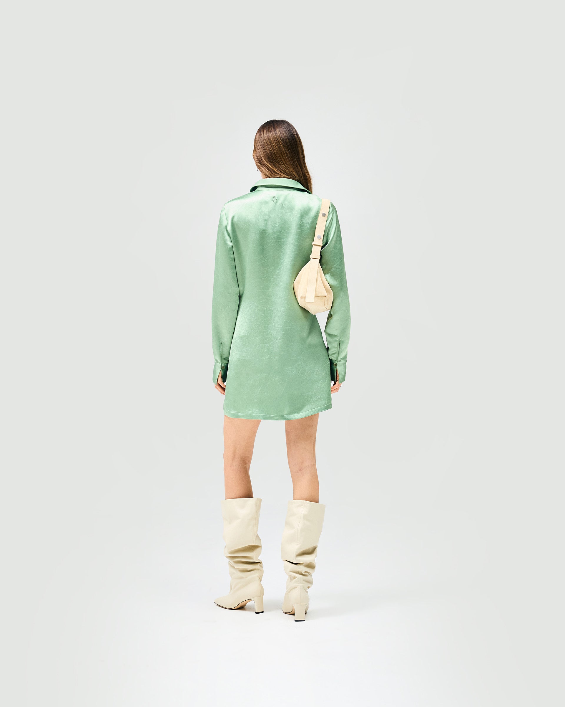 Vision Mini Dress in Basil Green - Elegant & Flirty Summer Outfit for Parties, Dates & Beach Vacations
