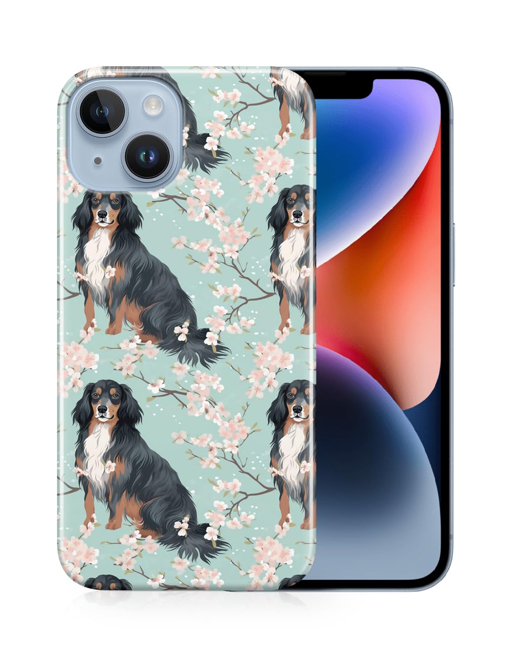 Cute Gordon Setter Puppy Dog Pattern Polycarbonate Phone Case for Apple iPhone 14 - Durable Protective Cover with Scratch Resistance | Perfect for Dog Lovers & Pet Owners