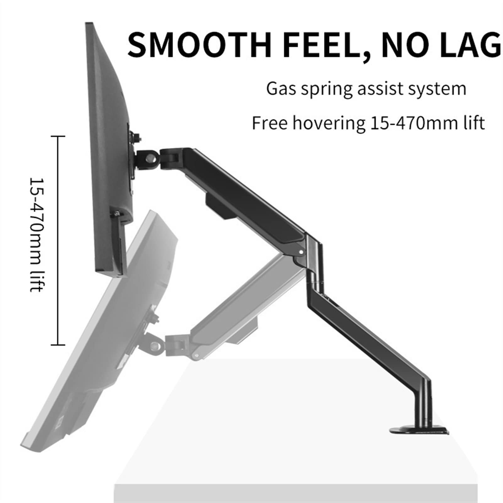 Gas Spring Monitor Arm Stand for 17-32