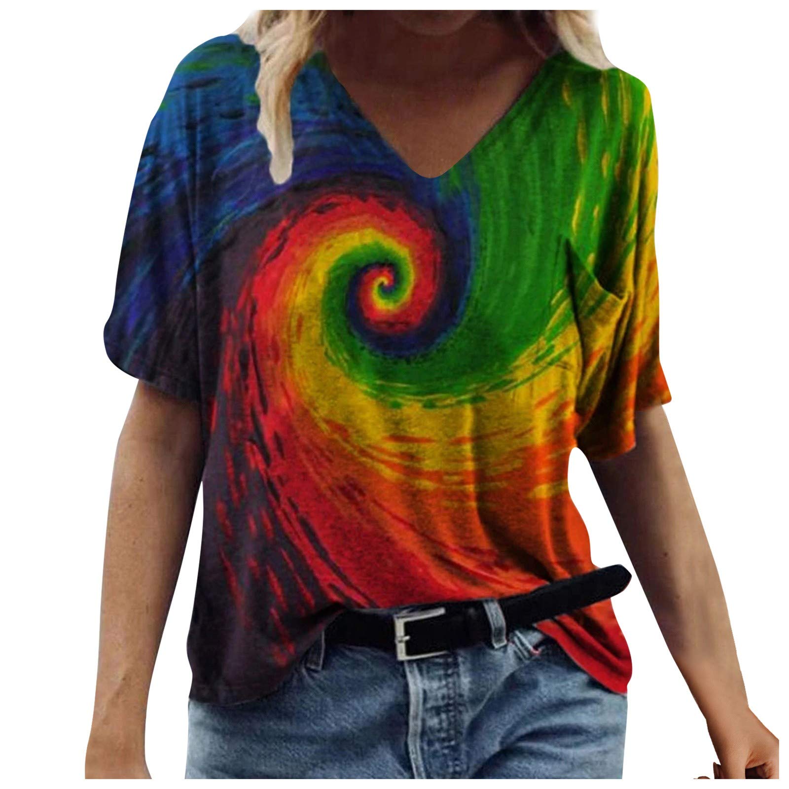 Women's Summer Tops 2023 - Floral Short Sleeve Blouse & Casual Tee Shirts | Dressy Shirts for Women | Perfect for Office, Date Night & Weekend Outings